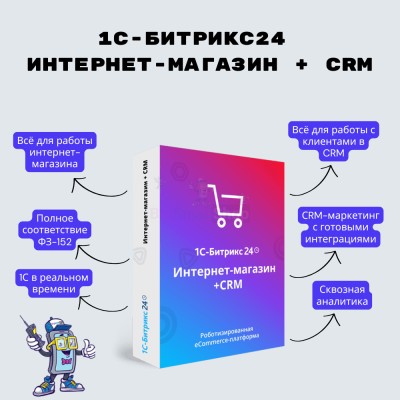 Программа для ЭВМ "1С-Битрикс24". Лицензия Интернет-магазин + CRM (12 мес.) - купить в Малой Купте